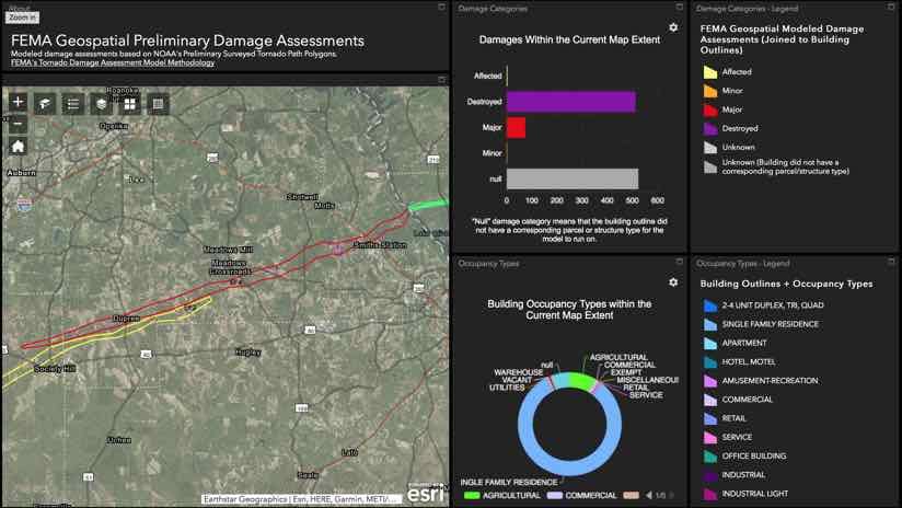 FEMA Geospatial Preliminary Damage Assessments