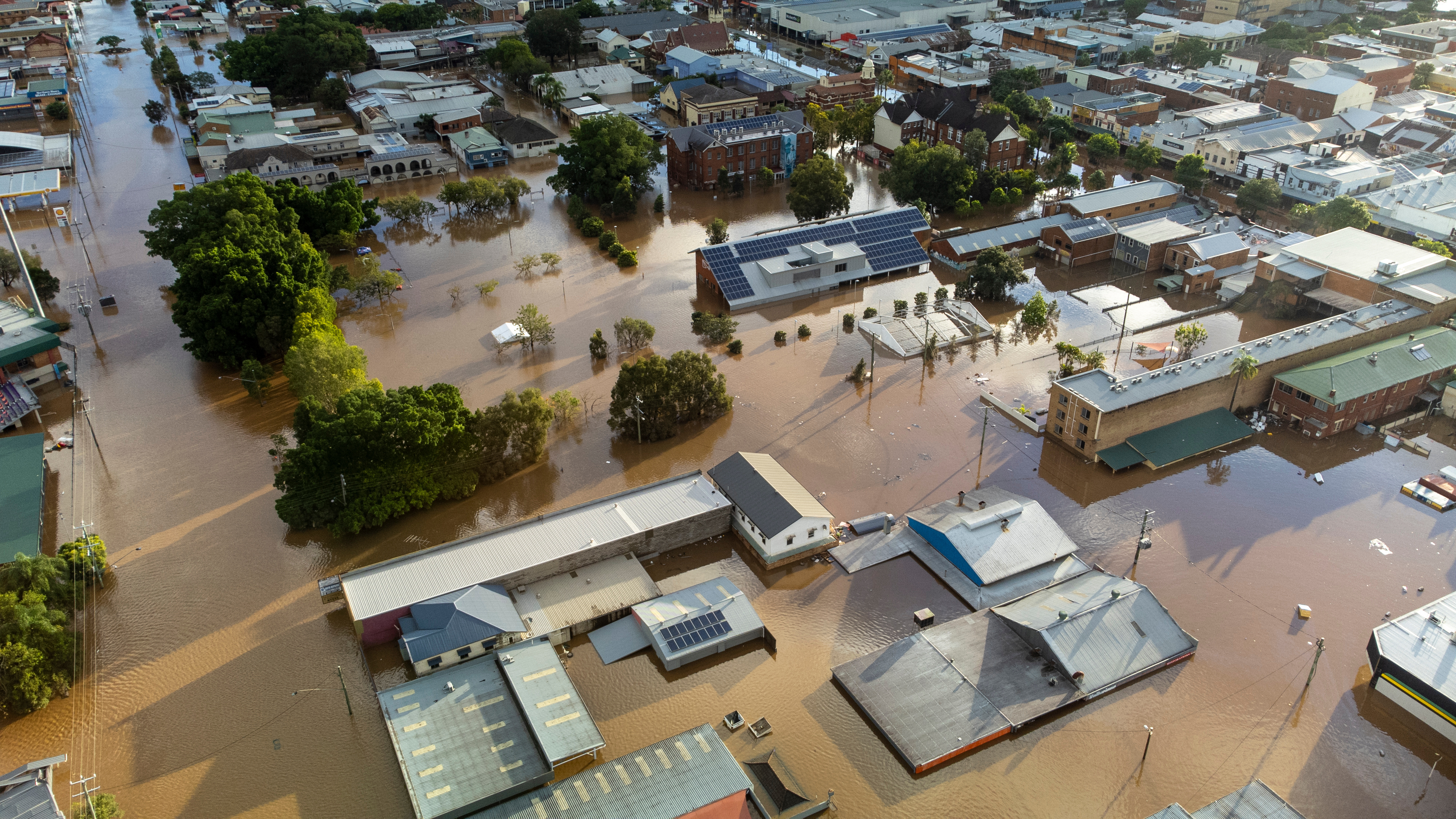 Satellite View of Flooded Community